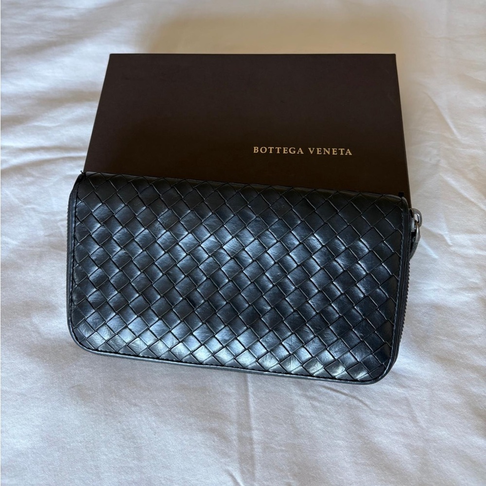 Bottega Veneta Black Intrecciato Leather Bag